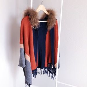 [SOLD] Stylish Fur Cardigan (Removable Hood)
